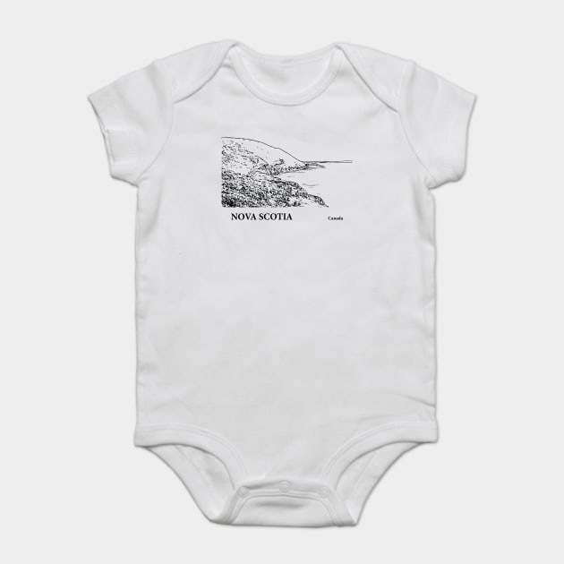 Nova Scotia Canada Baby Bodysuit by Lakeric